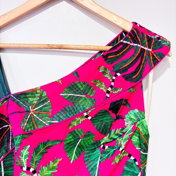 FARM RIO Pink one shoulder mini dress - Picture 4 of 9